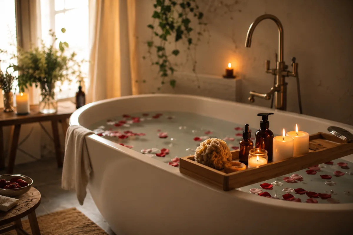 rendre un bain sensuel